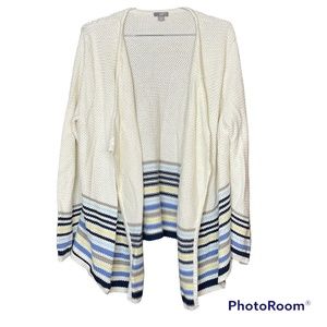 J. Jill Cotton Blend Knit Woman’s Sweater Cardigan Size XL